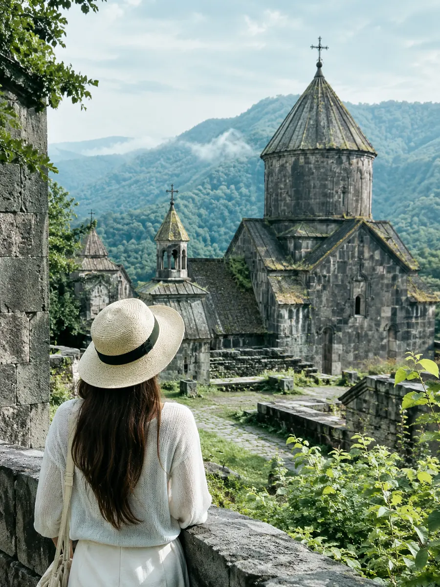 Vue au monastère de Sanahin